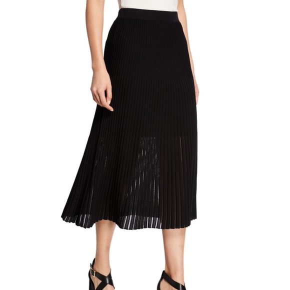 Misook Dresses & Skirts - Misook A-Line Multi-Stitch Pleated Midi Skirt
